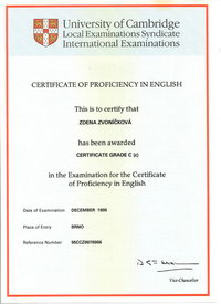 CPE (Certificate of Proficiency in English)